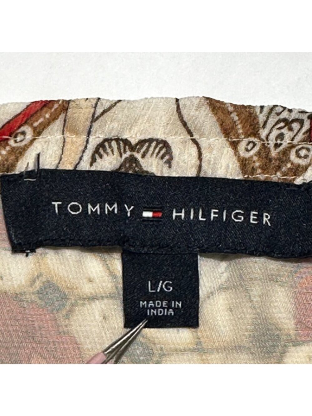 Tommy Hilfiger Women's Boho Floral Peasant Blouse Top L Hippie Cottagecore - Picture 4 of 11